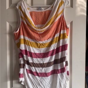 Design History Multicolor Striped Tank Top